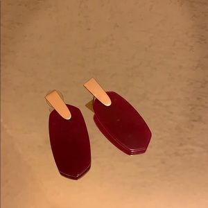 Brand new KS earrings-color Berry